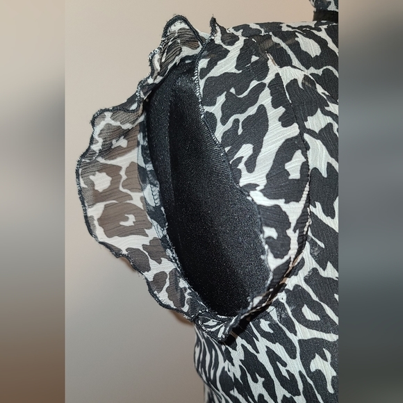 Atmosphere Leopard animal print sheer blouse US 4 - Picture 10 of 15